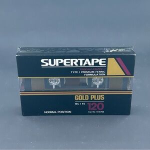 REALISTIC Supertape Gold Plus 120 Minutes Blank Cassette Tape New Sealed